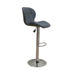 Σκαμπό Μπάρ 2τμχ Bar91 Grey Pu 48x49x109εκ. - Image 2