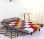 SARA PATCHWORK ΥΦΑΣΜΑ ΚΑΝΑΠΕΣ/ΚΡΕΒΑΤΙ 120Χ89Χ87εκ. - Image 2