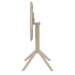 SKY TAUPE Φ60X74εκ. ΤΡΑΠΕΖΙ ΠΤΥΣ/ΝΟ ΠΟΛ/ΝΙΟΥ - Image 2