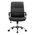 A3650 ΜΑΥΡΗ ΠΟΛΥΘΡΟΝΑ ΓΡΑΦΕΙΟΥ 59.5X68X44-101/54-110εκ. - Image 2