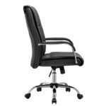 A3650 ΜΑΥΡΗ ΠΟΛΥΘΡΟΝΑ ΓΡΑΦΕΙΟΥ 59.5X68X44-101/54-110εκ. - Image 3