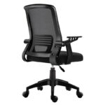 A1180Β ΜΑΥΡΟ/ΜΑΥΡΟ MESH ΠΟΛ/ΝΑ ΓΡΑΦΕΙΟΥ 59Χ57Χ44-90/52-97εκ. - Image 3