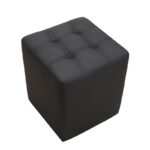 CUBE BLACK PU ΣΚΑΜΠΟ 35X35X42εκ. - Image 3