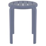 TOM 45εκ. ΣΚΑΜΠΟ DARK GREY ΠΟΛ/ΝΙΟΥ 34X34X45εκ. - Image 2