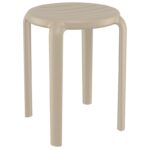 TOM 45εκ. ΣΚΑΜΠΟ TAUPE ΠΟΛ/ΝΙΟΥ 34X34X45εκ.