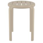 TOM 45εκ. ΣΚΑΜΠΟ TAUPE ΠΟΛ/ΝΙΟΥ 34X34X45εκ. - Image 2