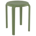 TOM 45εκ. ΣΚΑΜΠΟ OLIVE GREEN ΠΟΛ/ΝΙΟΥ 34X34X45εκ.