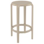 TOM 65εκ. ΣΚΑΜΠΟ TAUPE ΠΟΛ/ΝΙΟΥ 36X36X65εκ.