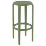 TOM 75εκ. ΣΚΑΜΠΟ OLIVE GREEN ΠΟΛ/ΝΙΟΥ 36X36X75εκ.