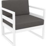 MYKONOS ΜΑΞΙΛΑΡΙ ΠΛΑΤΗΣ DARK GREY 65Χ35Χ16/9εκ.