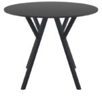 MAX ΤΡΑΠΕΖΙ Φ90Χ74εκ. BLACK LAMINATE 12mm - Image 2