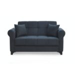 AZUR DARK GREY ΥΦΑΣΜΑ 2ΘΕΣΙΟΣ ΚΑΝΑΠΕΣ/ΚΡΕΒΑΤΙ ΜΕ ΑΠΟΘ.ΧΩΡΟ 150Χ80Χ75εκ. - Image 2