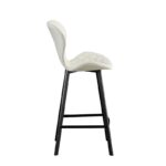 Σκαμπό Μπάρ 2τμχ Martin 73εκ. Off White Ύφασμα 45x49x73-106εκ. - Image 2