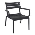 PARIS LOUNGE BLACK ΠΟΛ/ΝΑ ΠΟΛ/ΝΙΟΥ 68X70X76εκ.