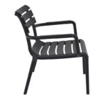 PARIS LOUNGE BLACK ΠΟΛ/ΝΑ ΠΟΛ/ΝΙΟΥ 68X70X76εκ. - Image 3