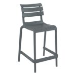 HELEN 65εκ. ΣΚΑΜΠΟ DARK GREY ΠΟΛ/ΝΙΟΥ 52X55X95εκ.
