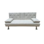 REST WHITE PU ΚΑΝΑΠΕΣ-ΚΡΕΒΑΤΙ 168X88X79εκ. - Image 2