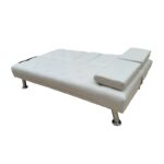 REST WHITE PU ΚΑΝΑΠΕΣ-ΚΡΕΒΑΤΙ 168X88X79εκ. - Image 3