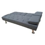REST GREY ΥΦΑΣΜΑ ΚΑΝΑΠΕΣ-ΚΡΕΒΑΤΙ 168X88X79εκ. - Image 3