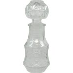 Γυάλινη διάφανη φιάλη 50ml με πώμα - 12x4,5cm [00103210] - 6 τεμ.