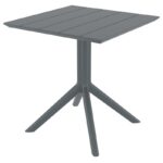 PARIS DARK GREY 70X70X74εκ. ΤΡΑΠΕΖΙ ΠΟΛ/ΝΙΟΥ - Image 2