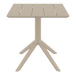PARIS TAUPE 70X70X74εκ. ΤΡΑΠΕΖΙ ΠΟΛ/ΝΙΟΥ