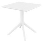 PARIS WHITE 80X80X74εκ. ΤΡΑΠΕΖΙ ΠΟΛ/ΝΙΟΥ - Image 2