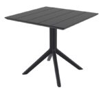 PARIS BLACK 80X80X74εκ. ΤΡΑΠΕΖΙ ΠΟΛ/ΝΙΟΥ - Image 2