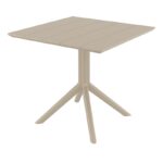 PARIS TAUPE 80X80X74εκ. ΤΡΑΠΕΖΙ ΠΟΛ/ΝΙΟΥ - Image 2