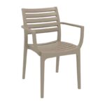 Σετ Τραπεζαρίας 7τμχ Vegas Artemis Taupe 100X180/220Χ75εκ. - Image 2