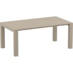 Σετ Τραπεζαρίας 7τμχ Vegas Sky Pro Taupe 100X180/220Χ75εκ. - Image 3