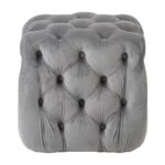 ASTRA ΣΚΑΜΠΟ GREY VELVET ΥΦΑΣΜΑ 45X45Χ45εκ. - Image 2