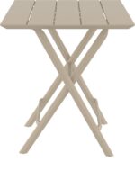 HELEN TAUPE 60Χ60X74εκ. ΤΡΑΠΕΖΙ ΠΤΥΣ/ΝΟ ΠΟΛ/ΝΙΟΥ - Image 2