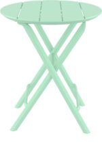 HELEN OPALINE GREEN Φ60X74εκ. ΤΡΑΠΕΖΙ ΠΤΥΣ/ΝΟ ΠΟΛ/ΝΙΟΥ - Image 2