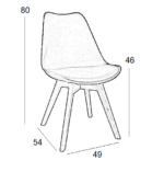 LOGAN PLUS ΜΑΥΡΗ(Σ4)ΚΑΡ/ΔΕΡΜ/ΡΡ 49X54X46-80εκ. - Image 2