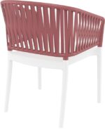 PORTOFINO WHITE/MARSALA ΠΟΛΥΘΡΟΝΑ ΠΟΛ/ΝΙΟΥ 58X58X80εκ. - Image 2