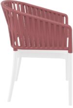 PORTOFINO WHITE/MARSALA ΠΟΛΥΘΡΟΝΑ ΠΟΛ/ΝΙΟΥ 58X58X80εκ. - Image 3