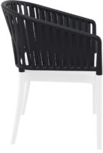 PORTOFINO WHITE/BLACK ΠΟΛΥΘΡΟΝΑ ΠΟΛ/ΝΙΟΥ 58X58X80εκ. - Image 3
