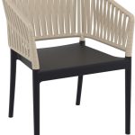PORTOFINO BLACK/TAUPE ΠΟΛΥΘΡΟΝΑ ΠΟΛ/ΝΙΟΥ 58X58X80εκ.