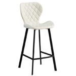 MARTIN OFF WHITE ΥΦΑΣΜΑ(Σ2)73εκ.ΣΚΑΜΠΟ ΜΕΤΑΛΛΙΚΟ 45X49X73-106εκ.