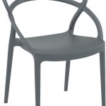 PIA DARK GREY ΚΑΡΕΚΛΑ ΠΟΛ/ΝΙΟΥ 54Χ56Χ82εκ.