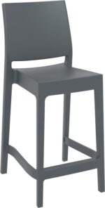 MAYA 65εκ. ΣΚΑΜΠΟ DARK GREY ΠΟΛ/ΝΙΟΥ 44Χ50Χ98εκ.
