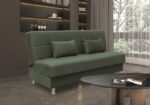 FELINA GREEN ΥΦΑΣΜΑ 3ΘΕΣΙΟΣ ΚΑΝΑΠΕΣ/ΚΡΕΒΑΤΙ ΜΕ ΑΠΟΘ.ΧΩΡΟ 182X90X80εκ.
