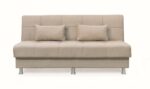 FELINA LIGHT BROWN ΥΦΑΣΜΑ 3ΘΕΣΙΟΣ ΚΑΝΑΠΕΣ/ΚΡΕΒΑΤΙ ΜΕ ΑΠΟΘ.ΧΩΡΟ 182X90X80εκ. - Image 2