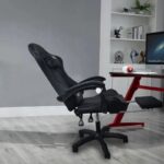 A6060 ΜΑΥΡΟ ΠΟΛΥΘΡΟΝΑ GAMING/ΜΕ ΥΠΟΠΟΔΙΟ 64X62X113-121εκ. - Image 3