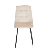 OSCAR BEIGE VELVET ΥΦΑΣΜΑ ΚΑΡΕΚΛΑ ΜΕΤΑΛΛΙΚΗ 43Χ51Χ90εκ. - Image 2