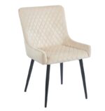 VANESA BEIGE VELVET ΥΦΑΣΜΑ ΚΑΡΕΚΛΑ ΜΕΤΑΛΛΙΚΗ 46X62X86εκ.
