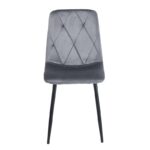 EVA GREY VELVET ΥΦΑΣΜΑ ΚΑΡΕΚΛΑ ΜΕΤΑΛΛΙΚΗ 43X55X90εκ. - Image 2