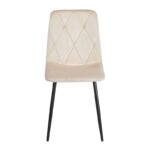 EVA BEIGE VELVET ΥΦΑΣΜΑ ΚΑΡΕΚΛΑ ΜΕΤΑΛΛΙΚΗ 43X55X90εκ. - Image 2