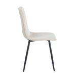 EVA BEIGE VELVET ΥΦΑΣΜΑ ΚΑΡΕΚΛΑ ΜΕΤΑΛΛΙΚΗ 43X55X90εκ. - Image 3